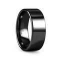 NEO Flat Black Titanium Wedding Ring - 8mm