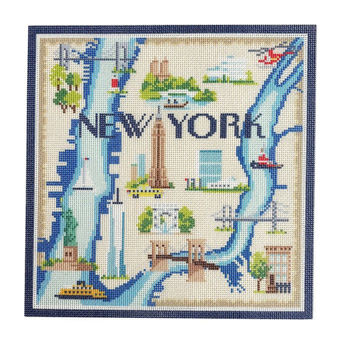 New York Map - 18 count
