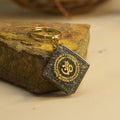 Om Pyrite Prosperity Keychain