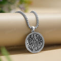 Oxi Silver Dashbhuja Durga Maa Necklace