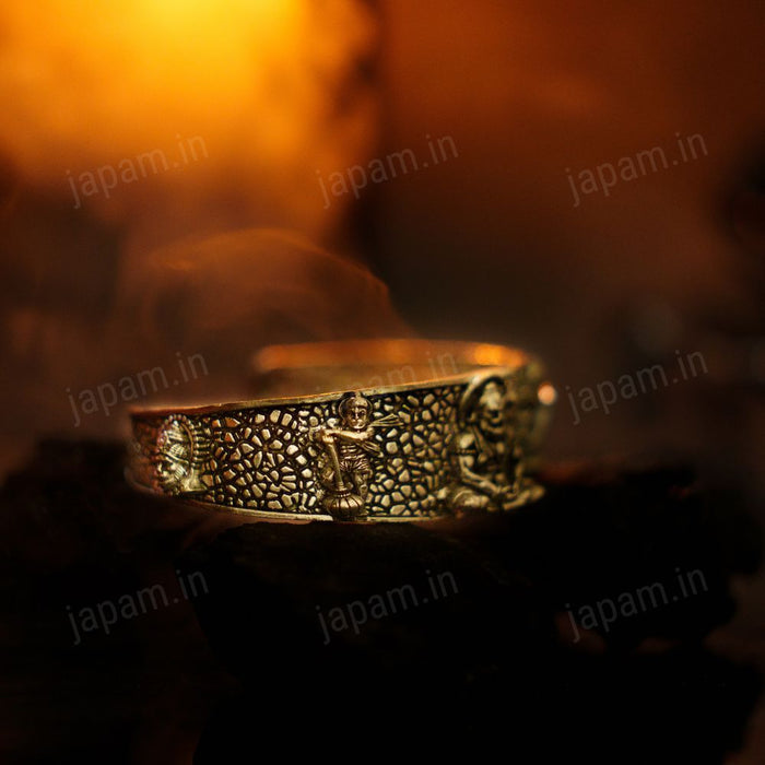 Oxi-Silver Plated Bajrangbali Kada