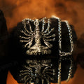 Oxi-Silver Plated Shiv Yogi Necklace