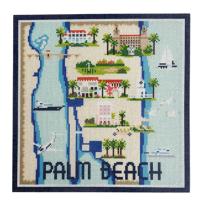 Palm Beach Map - 18 count