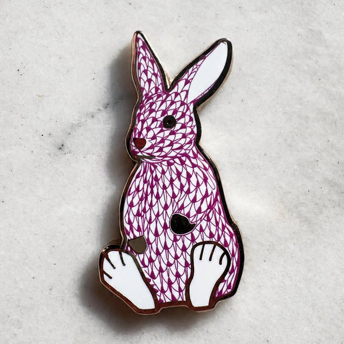 Palm Pink Bunny Needle Minder