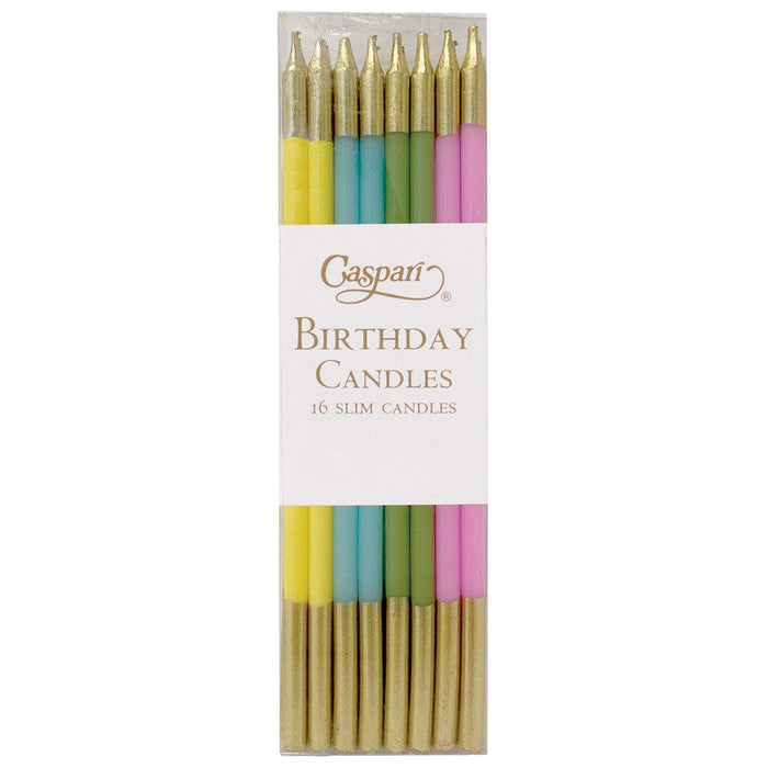 Pastels Birthday Slim Candles