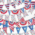 Patriotic Pennants Guest Towels
