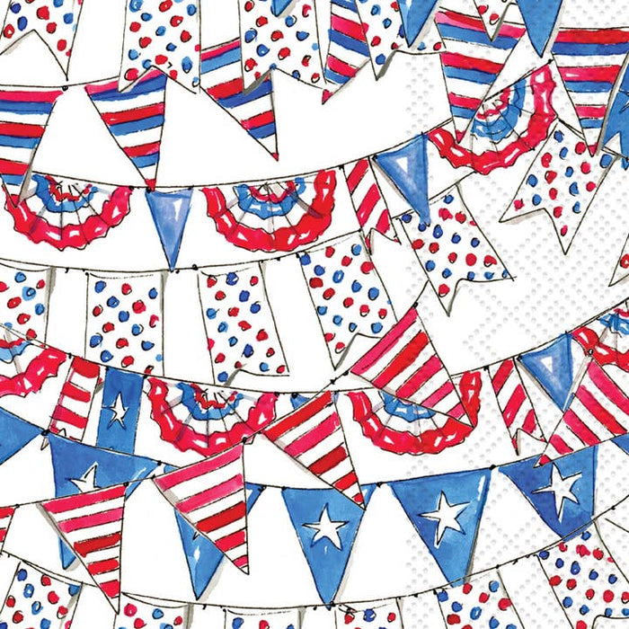 Patriotic Pennants Guest Towels