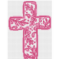 Pink Chinoiserie Cross