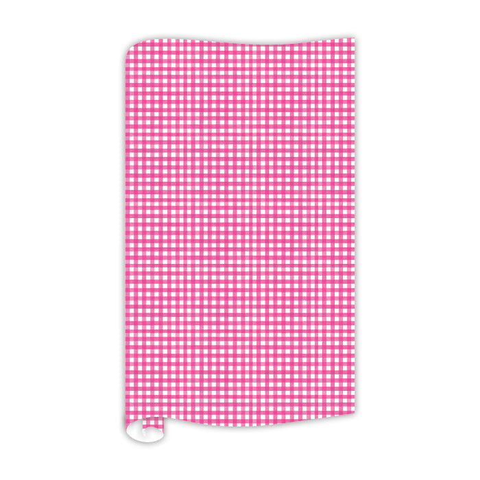 Pink Gingham Gift Wrap
