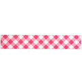 Pink Gingham Key Fob