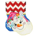 Pink Hat Snowlady Mini Sock
