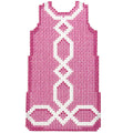 Pink Lattice Shift Dress