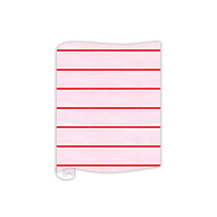 Pink & Red Stripe Table Runner