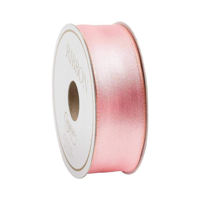 Pink & Salmon Reversible Satin Ribbon