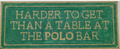 Polo Bar Table