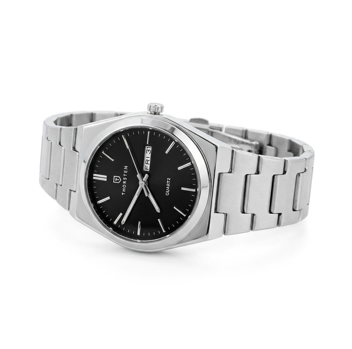 PROFESSIONAL Black Dial with Silver Band Watch