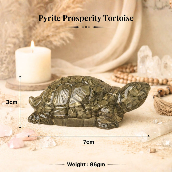 Pyrite Prosperity Tortoise (Kachhua) for Vaastu