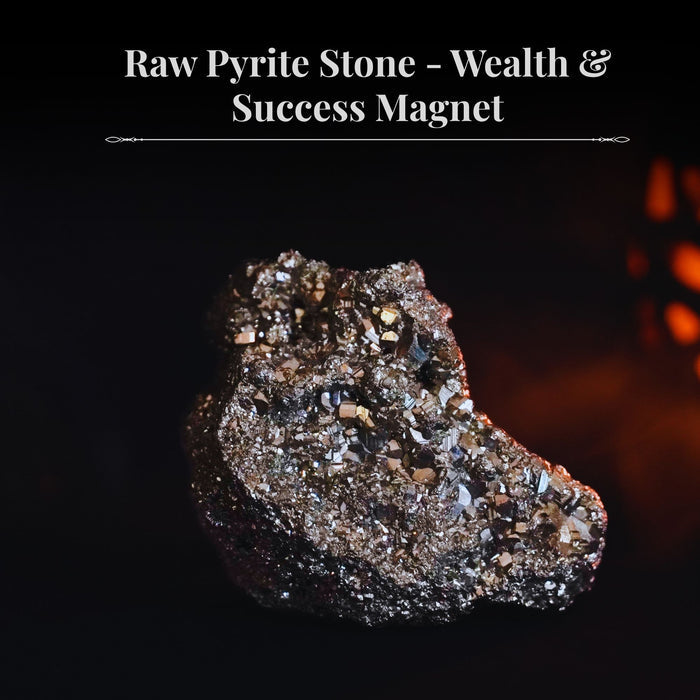 Raw Pyrite Stone - Wealth & Success Magnet for Vaastu