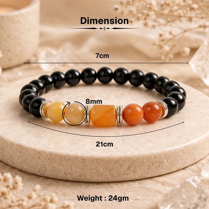 Red Agate Zodiac Band – Scorpio (वृश्चिक राशि)