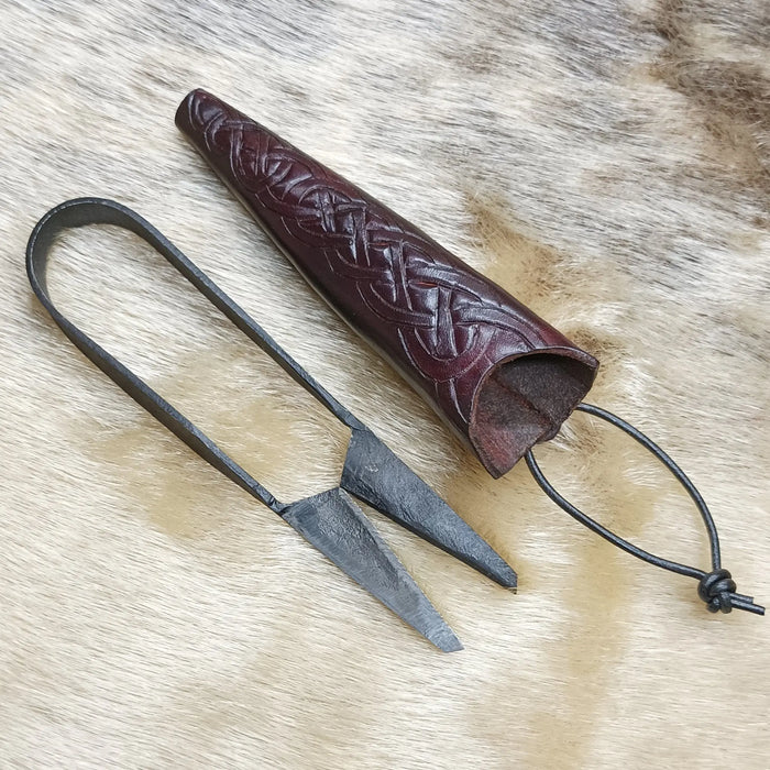 Snips With Handmade Knotwork Sheath