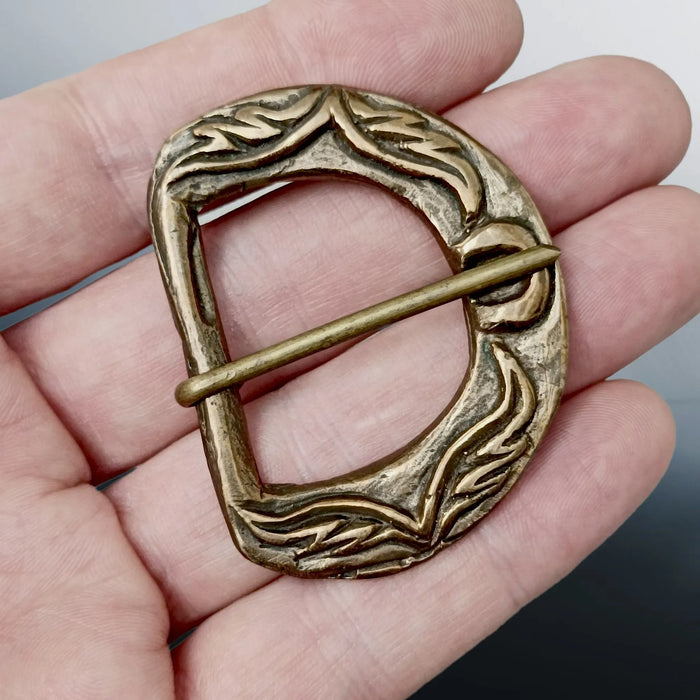 9th - 10th Century Bronze Viking Buckle from Ostra, Sweden - In Hand