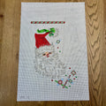 Retro Santa Face with Candy Stocking