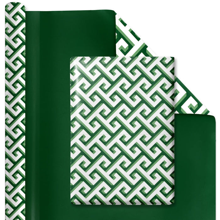 Reversible Green Greek Key