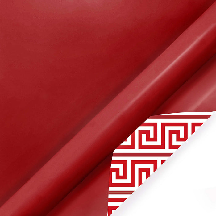 Reversible Red Greek Key