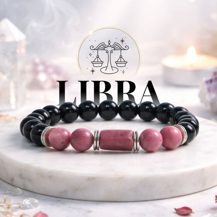 Rhodonite Zodiac Band – Libra (तुला राशि)