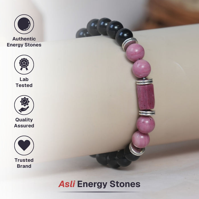 Rhodonite Zodiac Band – Libra (तुला राशि)