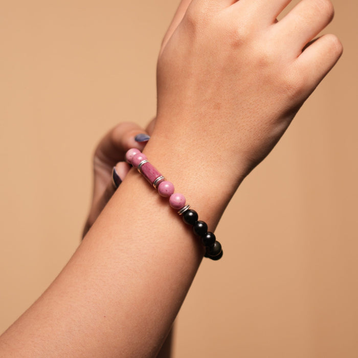 Rhodonite Zodiac Band – Libra (तुला राशि)