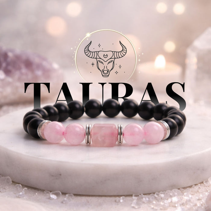 Rose Quartz Zodiac Band – Tauras (वृषभ राशि)