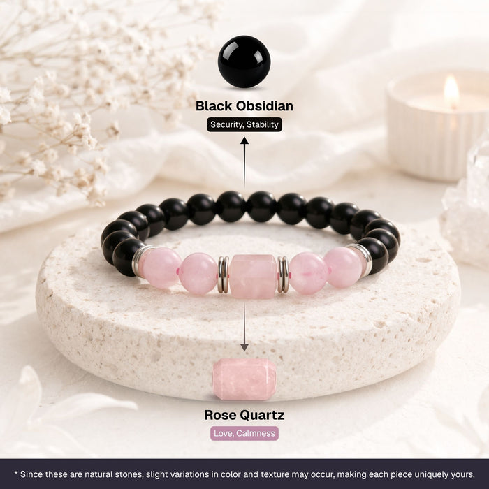 Rose Quartz Zodiac Band – Tauras (वृषभ राशि)