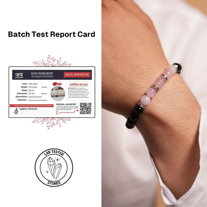 Rose Quartz Zodiac Band – Tauras (वृषभ राशि)