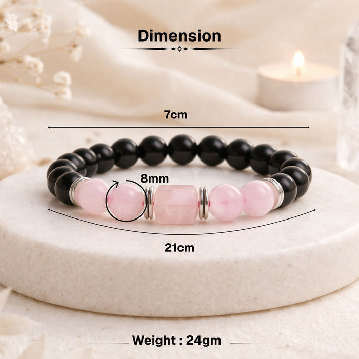 Rose Quartz Zodiac Band – Tauras (वृषभ राशि)