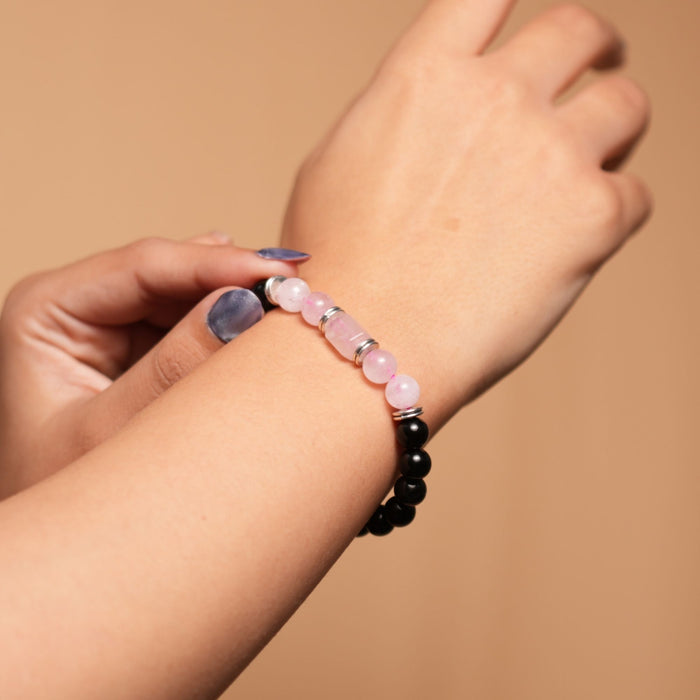 Rose Quartz Zodiac Band – Tauras (वृषभ राशि)