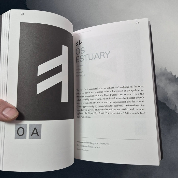 Runes: The Icelandic Book of Fuþark by The Icelandic Magic Company - Inside Book - OS Rune Meaning