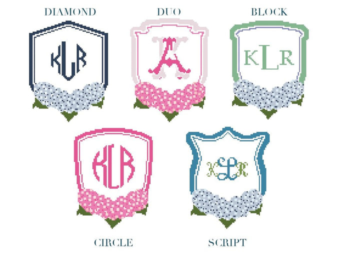 Sage Green Monogram Crest