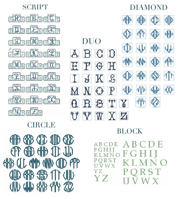 Sage Green Monogram Crest