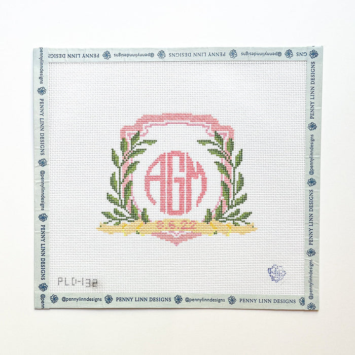 Sage Green Monogram Crest