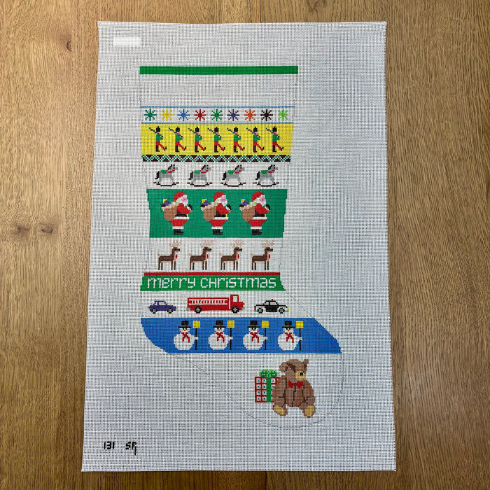 Santa Stripe Stocking