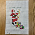 Santa With List & Girl Toys Stocking