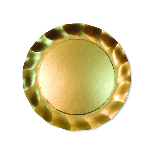 Satin Gold Dinner Plate