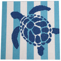Sea Turtle on Blue