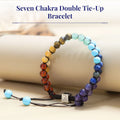 Seven Chakra Double Tie-Up Bracelet