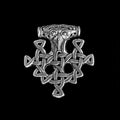Hiddensee Viking Thors Hammer Pendant - Silver - Viking Jewelry