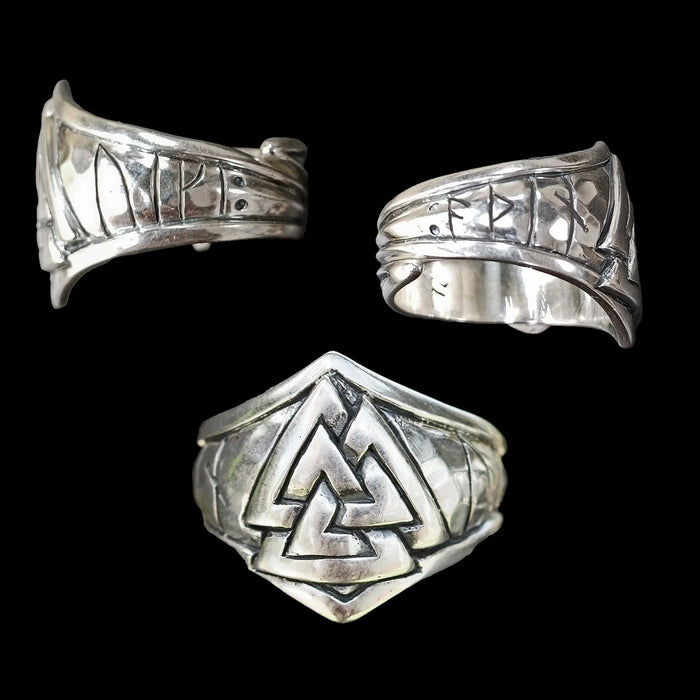 Silver Odin Protection Ring - Viking Rings