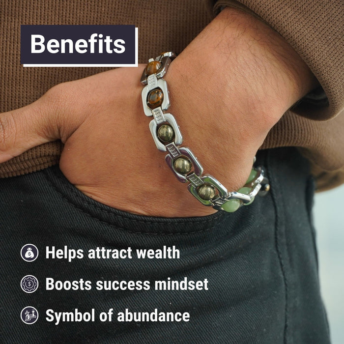 Silver Plated Essential Money Magnet Bracelet