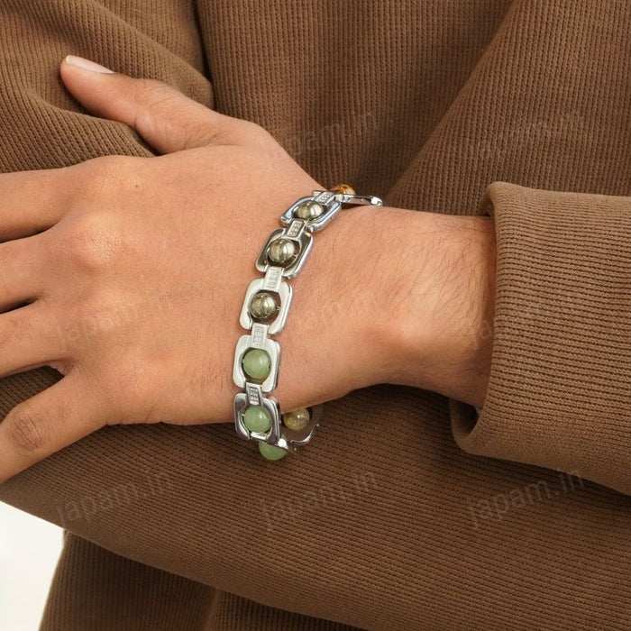 Silver Plated Essential Money Magnet Bracelet