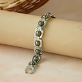 Silver Plated Essential Pyrite Bracelet